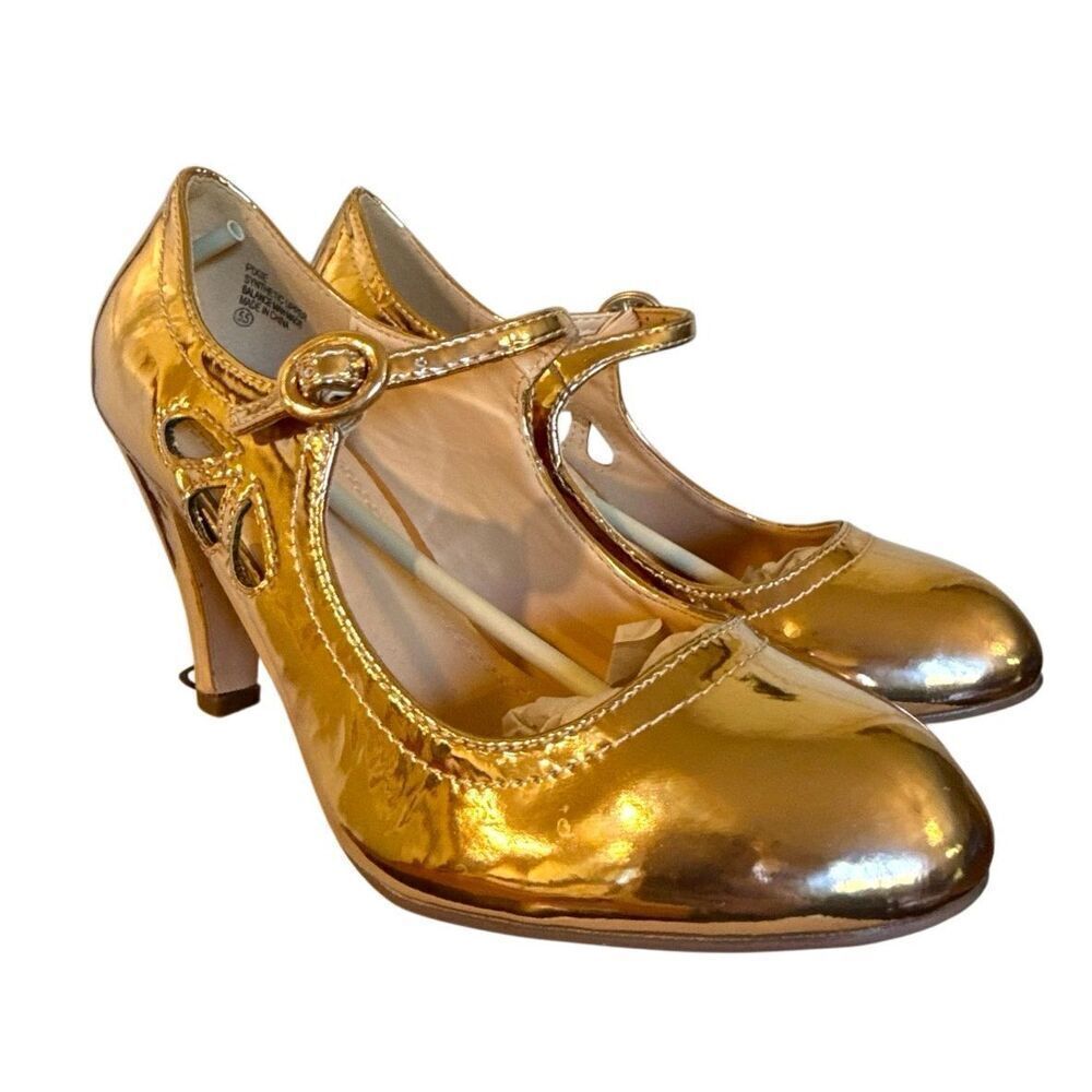 J. Adam’s NWB pixie Maryjane heels rose gold size 5.5